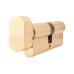 Yale 1 Star 6 Pin Kitemarked 80mm Euro Thumbturn Cylinder - 40mm Turn + 40mm - Polished Brass