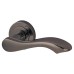 Exel Scarlett Latch Door Handle on Rose Kit - Black Nickel