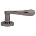 Exel Scarlett Latch Door Handle on Rose Kit - Black Nickel