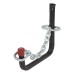 Tubular Garage and Shed Storage Hook and Chain - 215mm Depth - Black & Red
