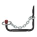Tubular Garage and Shed Storage Hook and Chain - 215mm Depth - Black & Red