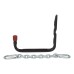 Tubular Garage and Shed Storage Hook and Chain - 215mm Depth - Black & Red
