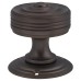 Hampstead Georgian Ringed Mortice Door Knob - 55mm Rose Diameter - Brushed Oil Rubbed Bronze 