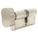 Yale 6 Pin 80mm Euro Thumbturn Cylinder - 40mm Turn + 40mm - Satin Nickel - Keyed to Differ
