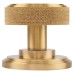 Hampstead Riley Knurled Mortice Door Knob - 62mm Rose Diameter - Satin Brass