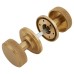 Hampstead Riley Knurled Mortice Door Knob - 62mm Rose Diameter - Satin Brass