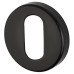 Hoppe AR600/28 Nylon Escutcheon - 52mm Diameter - Oval - Ebony Black - Pair