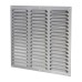 Exel Hooded Louvre Vent - 305 x 305mm - 23750mm² Free Air Flow - Satin Chrome