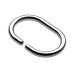 Croydex Shower Curtain Rings - C Ring Type - Chrome - Pack of 12