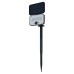Forum Zink Bradley 3W LED Solar Wall & Ground Floodlight with Spike & PIR - IP54 - 6500K - Black