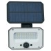 Forum Zink Bradley 3W LED Solar Wall & Ground Floodlight with Spike & PIR - IP54 - 6500K - Black