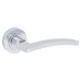 Serozzetta by Carlisle Brass Tavira Latch Door Handle on Rose Ultimate Door Kit - Polished Chrome