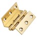 Cranked Ball Bearing Storm Proof Casement Window/Door Hinge - 64 x 2.5mm - Polished Brass - Pair