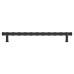 Alexander & Wilks Crispin Bamboo 15mm T-Bar Cabinet Pull Handle - 224mm Centres - Matt Black