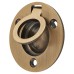 Exel Round Flush Ring Cabinet Pull Handle - 38mm Diameter - Antique Brass
