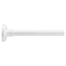 Croydex Shower Rail - L Shaped - Telescopic Rod - 1400-2600mm Length - White