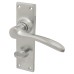 Hampstead Satin Chrome Bathroom Door Handle - Buckingham Range - 152 x 41mm