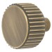 Hendel & Hendel Barrington Round Cabinet Knob - 32mm Diameter - Antique Brass