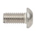 TIMCO Button Head Socket Screws - M6 x 20mm - A2 Stainless Steel - Pack of 10