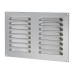 Exel Hooded Louvre Vent - 242 x 165mm - 6600mm² Free Air Flow - Polished Stainless Steel
