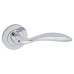 Exel Polished Chrome Door Handles on Round Rose - Morgan Range 