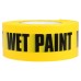 ProDec Non-Adhesive Wet Paint Marking Tape - 60mm x 200m - Black/Yellow