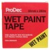 ProDec Non-Adhesive Wet Paint Marking Tape - 60mm x 200m - Black/Yellow