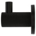 Exel Knurled Single Coat Hook - 50 x 25mm - Matt Black
