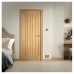 LPD Mexicano 5 Panel Unfinished Solid Internal FD30 Fire Door - 2040 x 726 x 44mm - Oak 
