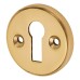 Exel Escutcheon - 40mm Diameter - Keyhole - Polished Brass