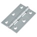 Exel Tubular Latch Pack - 76mm Case - 57mm Backset - 2 x Plain Steel Hinges - Polished Chrome