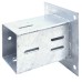 TIMCO Bolt Down Fence Post Shoe - Quick Fit - 100 x 100mm - Galvanised