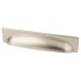 Crofts & Assinder Georgia Cabinet Cup Handle - 128mm Centres - Brushed Nickel