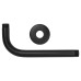 Croydex Presion Shower Arm - 210mm - Matt Black