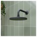Croydex Presion Shower Arm - 210mm - Matt Black