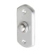 Exel Shaped Edge Period Bell Push - 76 x 38mm - Satin Chrome