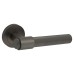Hampstead Anthracite Grey Knurled Door Handles on Round Rose - Esme Range 