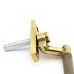 From The Anvil Brompton Knurled Locking Espagnolette Casement Window Handle - Right - Aged Brass