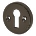 Exel Escutcheon - 40mm Diameter - Keyhole - Black Nickel