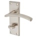 Serozzetta by Carlisle Brass Satin Nickel Bathroom Door Handle - Trenta Range - 150 x 50mm