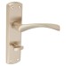 Exel Satin Nickel Bathroom Door Handle - Monza Range - 175 x 45mm