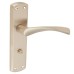Exel Satin Nickel Bathroom Door Handle - Monza Range - 175 x 45mm