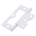 Flush Cabinet Hinge - 75 x 51 x 1mm - White - Pack of 10 Pairs