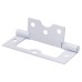Flush Cabinet Hinge - 75 x 51 x 1mm - White - Pack of 10 Pairs