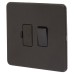 Knightsbridge 13A 1 Gang Screwless Flat Plate Switched Fused Spur - Smoked Bronze