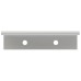 Exel Vora Lipped Edge Cabinet Pull Handle - 64mm Centres - Brushed Aluminium