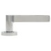 Jedo Polished Chrome Fire Rated Door Handles on Round Rose - Geo Range 