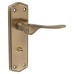 Exel Antique Brass Bathroom Door Handle - Rome Range - 170 x 50mm