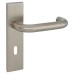 Exel Satin Stainless Steel 19mm Return to Door Keyhole Lock Door Handle - Square - 57mm c/c