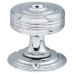 Hampstead Georgian Ringed Mortice Door Knob - 55mm Rose Diameter - Polished Chrome 